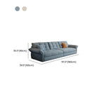 Modish Solid Color Scratch-immune Standard Sofa with Flared Arm and 2 Pillows for 4-seater/5 Person/3-seater