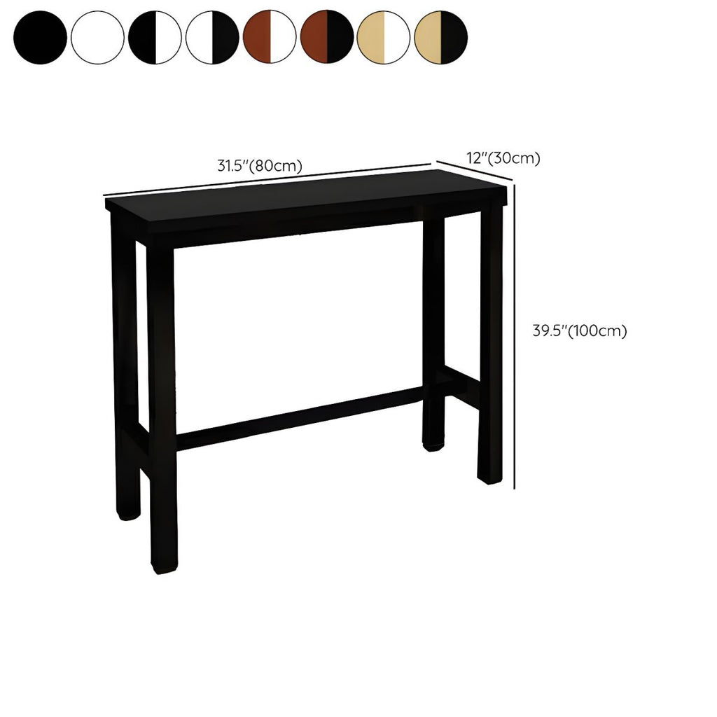 Sleek Modern Armless Bar Stool Set with Footrest - Stylish Seating for Your Home Bar