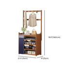 Art Deco Bambusa Rectangle Shoe Rack with 3/4/7 Shelves for 11-40+ Pairs in Drawing Room