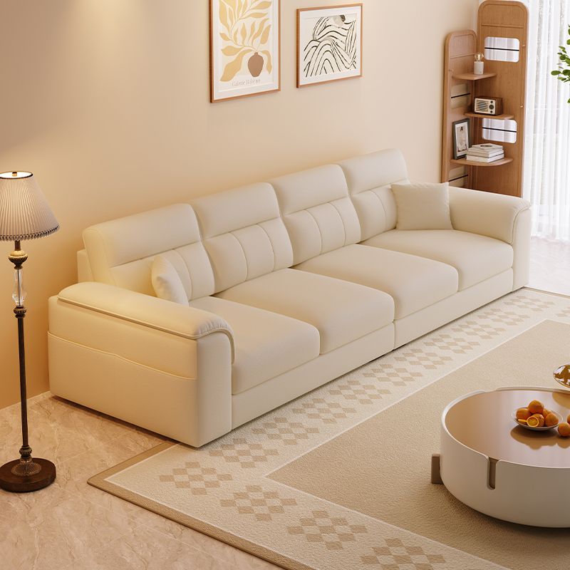Modish Solid Color Standard Sofa in Light Gray/Light Brown/Beige for 6-Seater/5 Person/4-seater