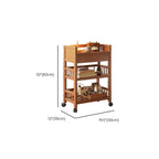 Tan Modern Tower Shelf with Compartment Drawers