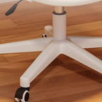 Minimalist Work Stool Moves Up and Down with Low Back, Swivel Rollers, and Moveable Design