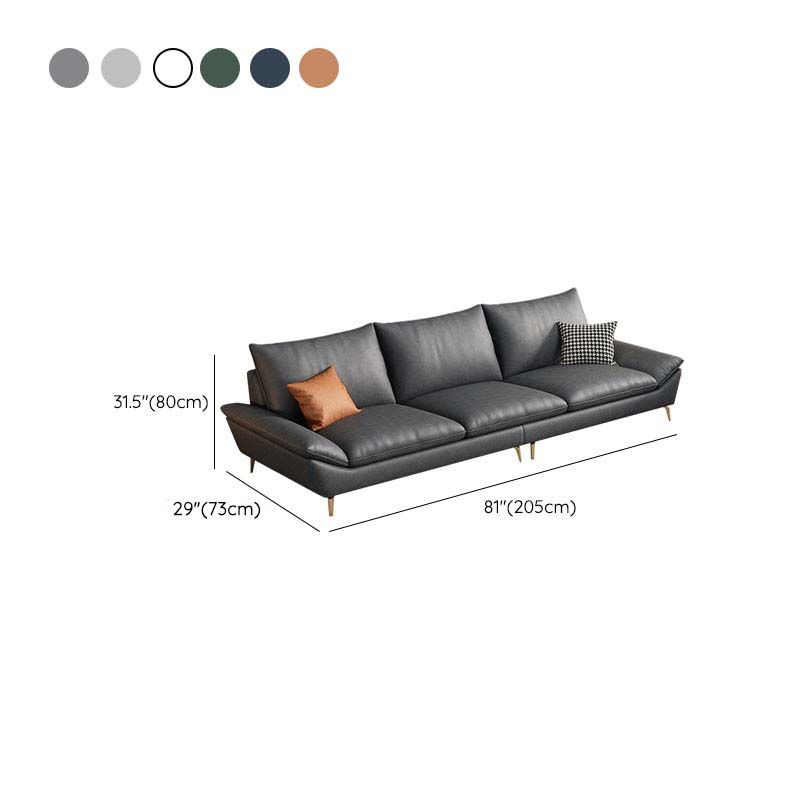Modern High-Density Sponge Sofa with Water Resistant Seat and Included Pillow
