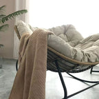 Casual Rocking Chair Couch with Rear Back and Stationary Design