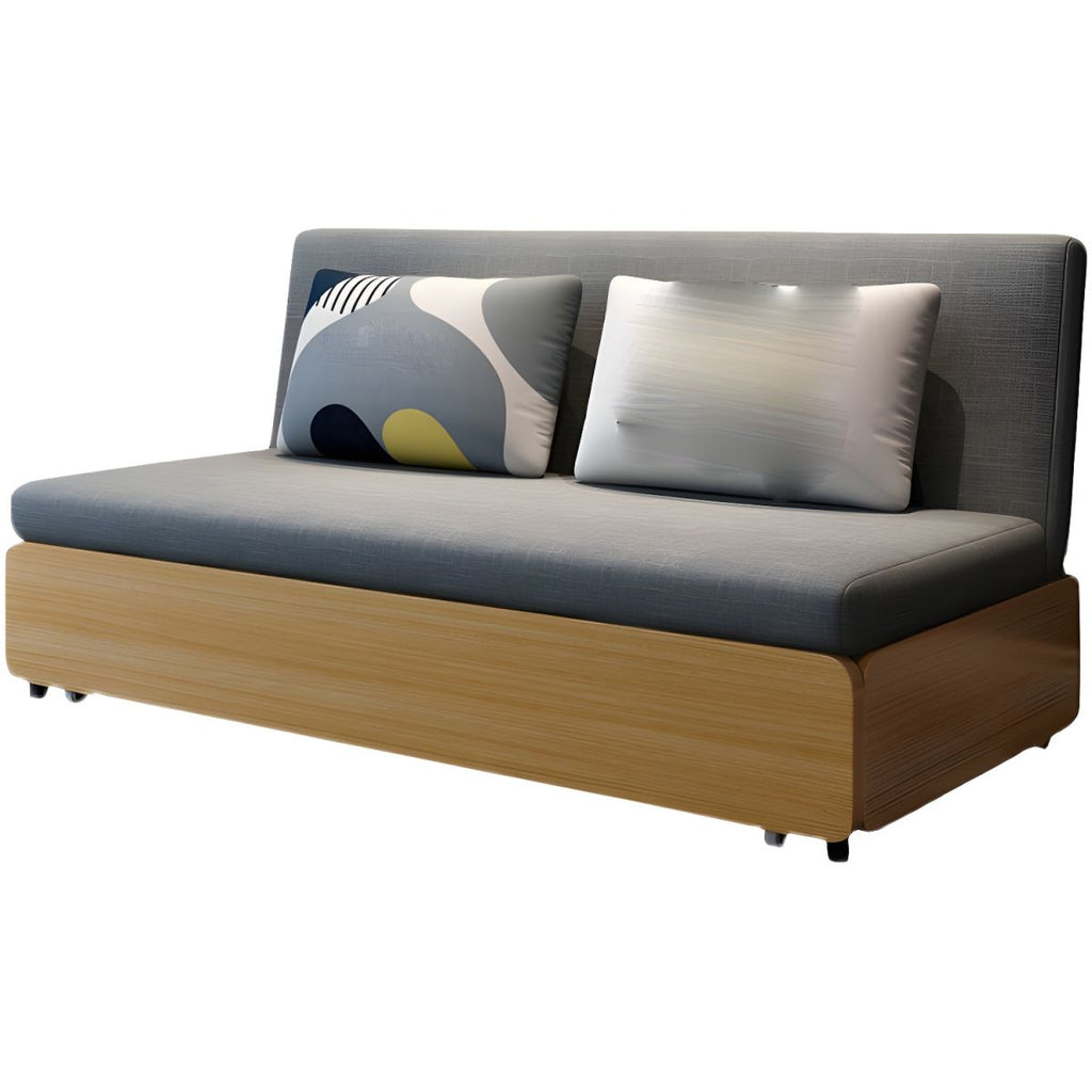 High Wear Resistance Armless Sofa Bed 32.68"H Fabric Tight Back Sofa Bed