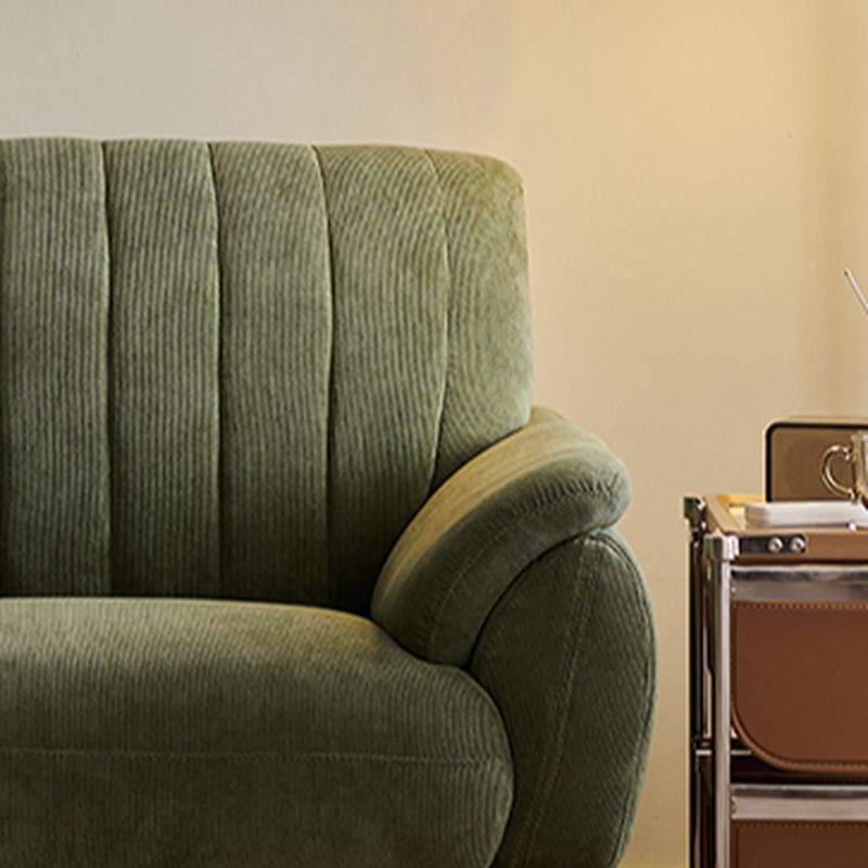 Modern Solid Color Scratch-defiant Standard Sofa in Emerald Green, Seats 2/1-seater with 1 Pillow