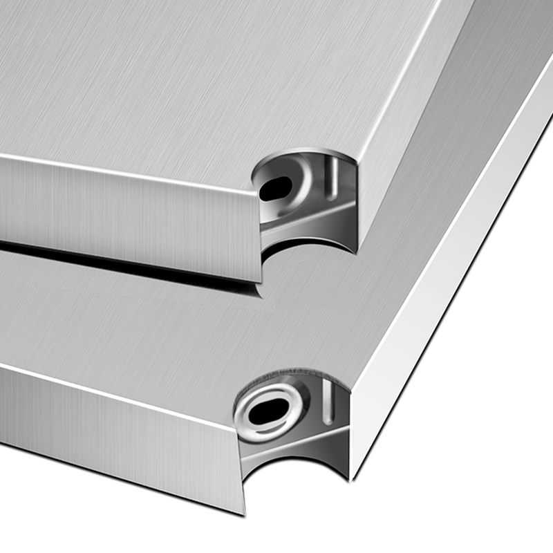 Silver Contemporary Standard Baker's Rack with Steel Frame and Metal Shelves