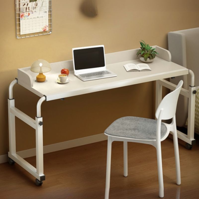 Adjustable Height Standing Desk with Scratch Resistant Toboggan Base, Ink/Chalk/Natural Color Top, Self-supporting with Wheels/Casters and Knob Adjustment