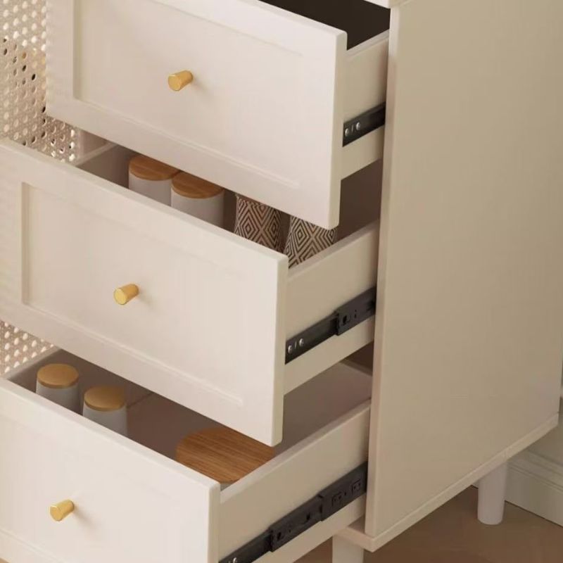 Microwave Shelf Cabinet with 3 Drawers, Hutch, 2/3 Interior Shelves, Larder Storage, Wood Countertop, 2 Doors, Self-supporting