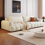 Off-White Standard Sofa with Armrest for Drawing Room