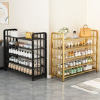 5 Tiers/4-tier/3-tier Modern Metal Standalone Shoe Shelf with Shelf