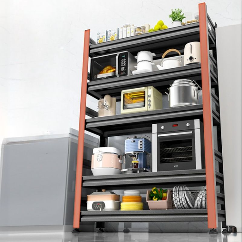 Ink Minimalist Warehouse Storage Rack with Shelves, Steel Frame, Detached Installation