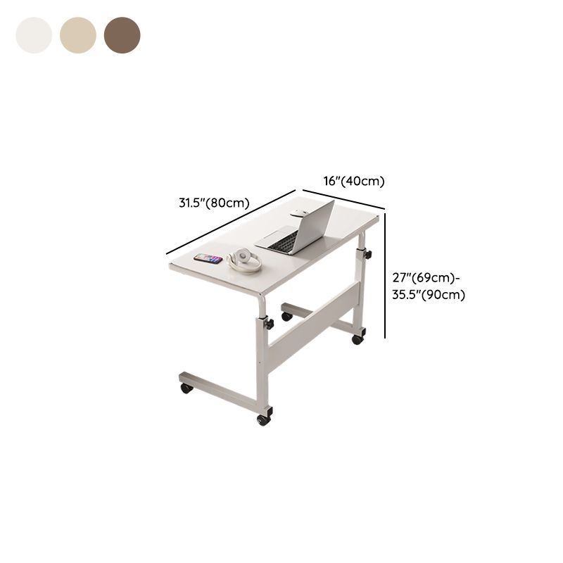 Trendy Engineered Wood Laptop Cart with Flexible Height and Casters