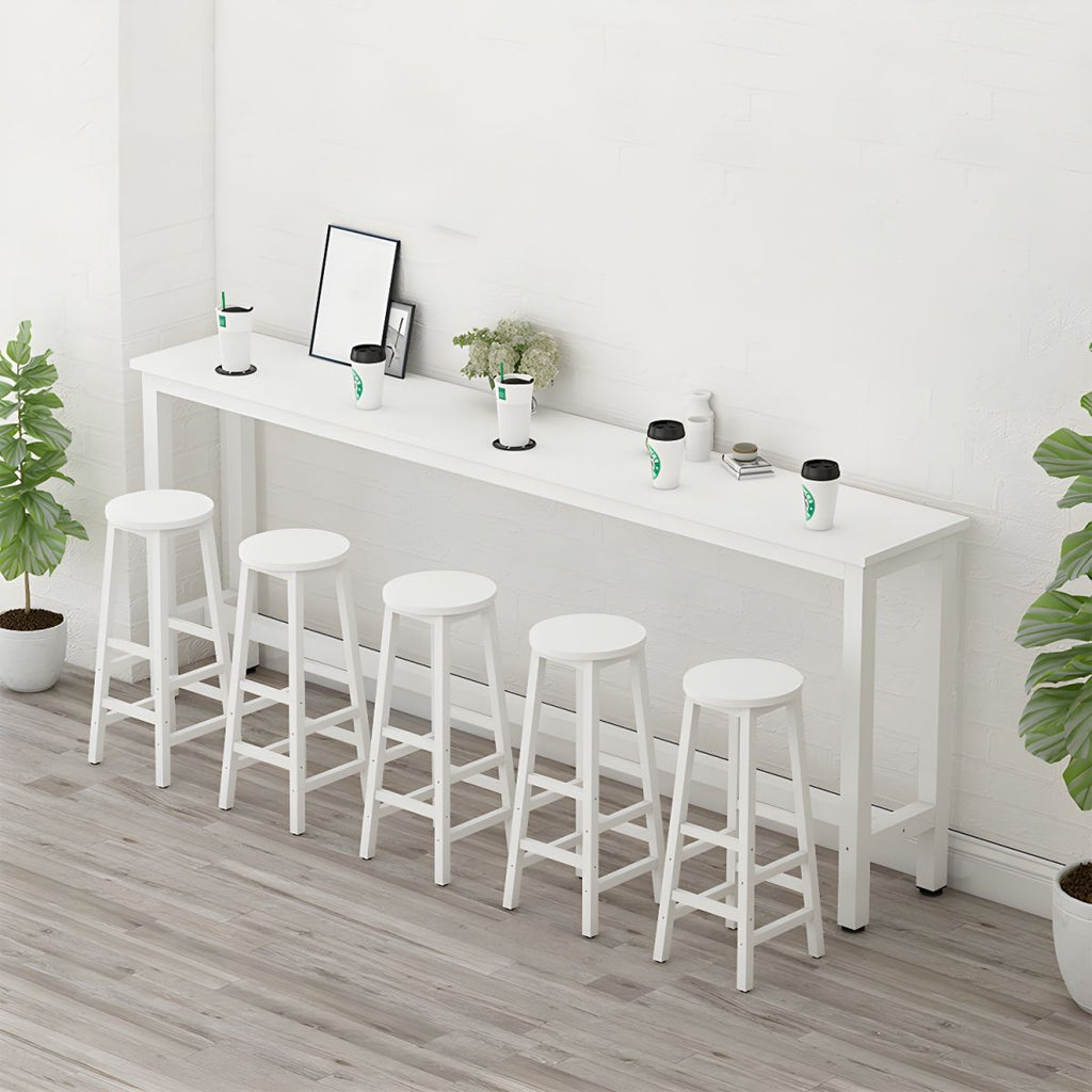 Modern Home Bar Set with No Distressing, Non-Swivel, and Limited Warranty