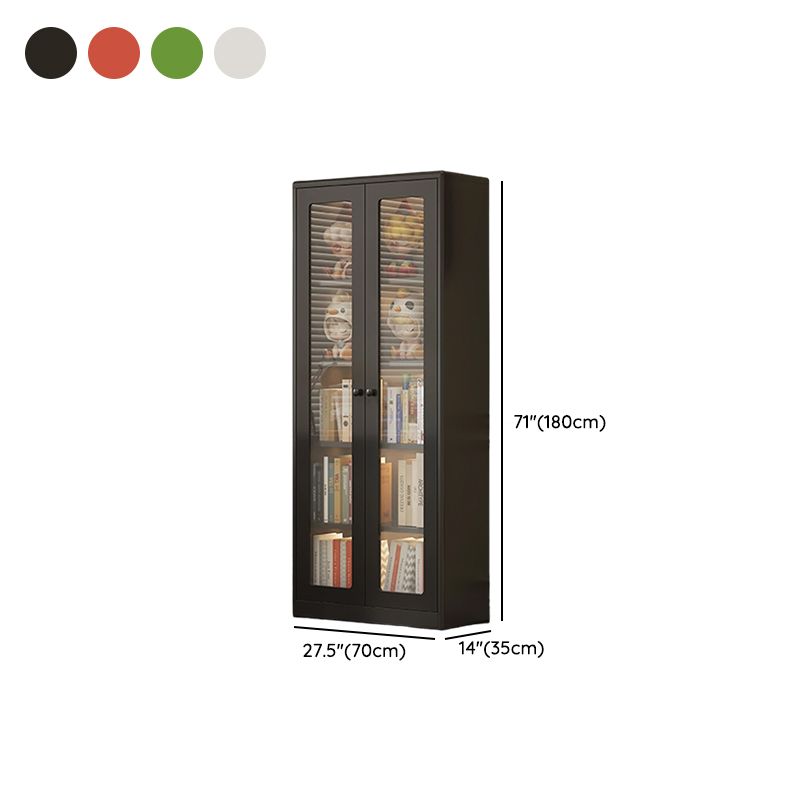 Organizing Shelf with 1 Cabinet, 2 Cabinets, 5-Shelf, 4 Shelves in Alloy Vertical with Closed Back