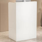 Rectangle Reception Desk with 1 Drawer, Cable Management and a Manufactured Wood Top in a Simple Style, Cabinet and Filing Cabinet Included/Not Included