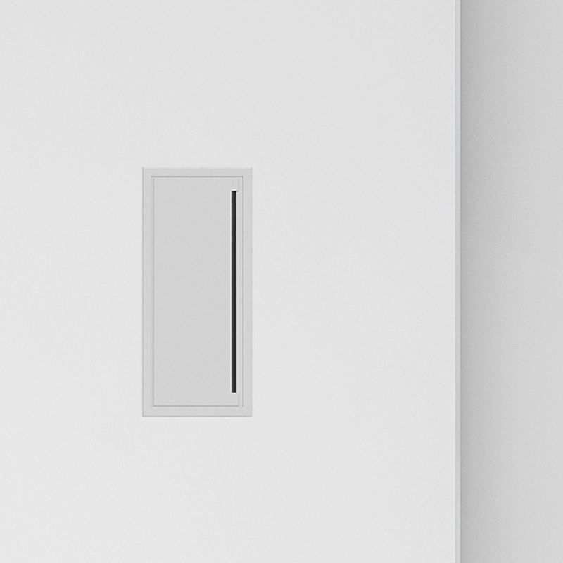 Watertight White Cabinet with 2 Drawers, Stump Base, 1 Exterior Shelf, Cable Management, and Cooling Hole