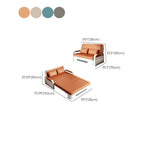 Scratch-immune Futon Day Bed with Pillow Back for 2 People, Receptacle Storage, Square Arm, Pillow, and Full Size Bed