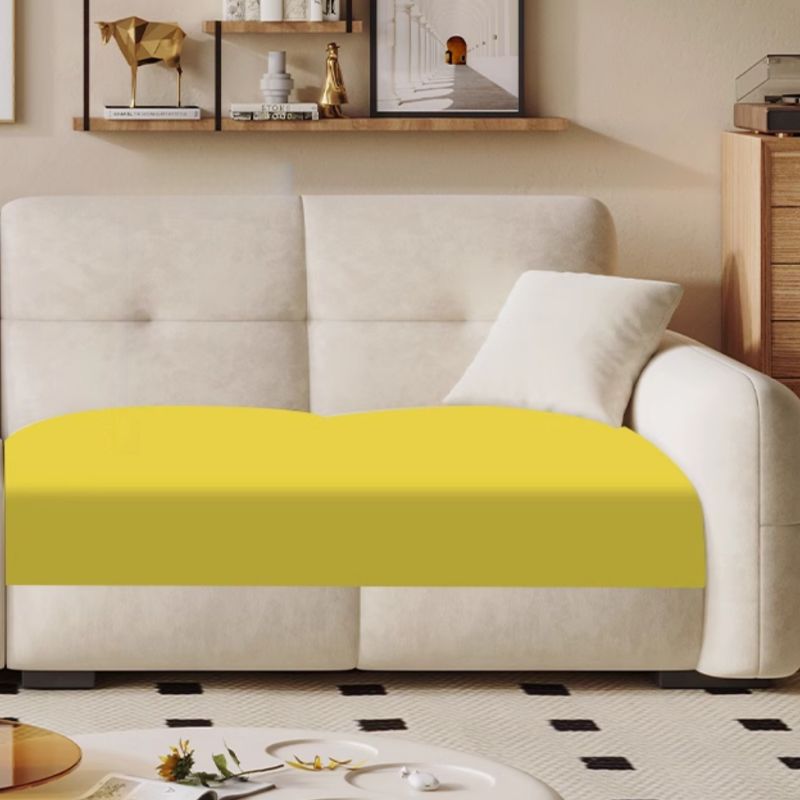 Modish Solid Color Stain Resistant Standard Sofa in Grey/Rose/Emerald Green with 4-seater/5 Person/6-Seater and 2 Pillows