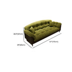 Modern Standard Sofa in Midnight Black/Dove Grey/White with Armrest