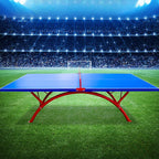 Versatile Indoor and Outdoor Cerulean Ping Pong Table with Freeze Resistant Features and Included Table Tennis Paddle