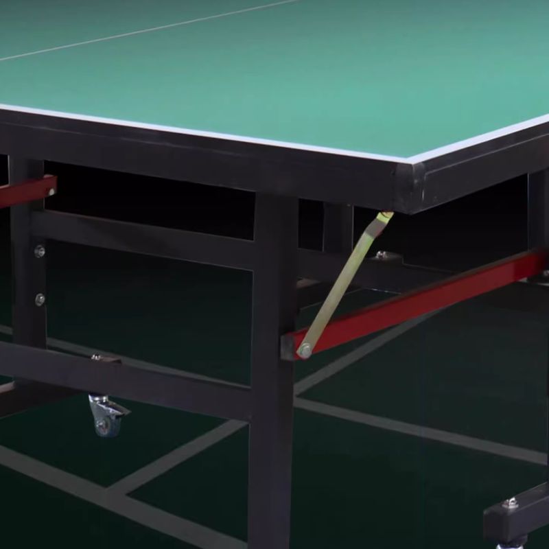 Indoor Emerald Green Synthetic Laminate Ping Pong Table with Included Table Tennis Paddle