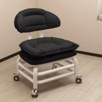 Modish Unique Solid Color Standard Ottoman in Pu Leather with Grey/Sage/Citrus Color and Caster Wheels