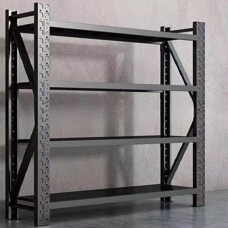 Simplistic Steel Warehouse Storage Rack with Alterable Shelf, Standing for Garage