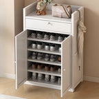 Bambusa 7-tier/6 Tiers/8-tier Shoe Displays with Horizontal Sloping Shelves and Dustproof Cover