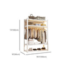 Chalk Contemporary Coat Rack with Receptacle, Steel Frame, and Shoe Storage