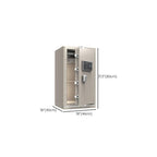 Steel Security Safe with Battery, Pry Resistant, Lockable, Keys, Interior, and Shelves
