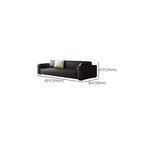 Drawing Room Standard Sofa/Single Sofa in Midnight Black with Armrest and 3 Pillows/1 Pillow