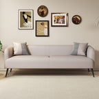 Tear Resistant Standard Sofa/Loveseat with Pu Upholstery in Grey/Off-White/Sand