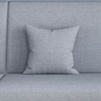Contemporary Modern Grey/Azure/Emerald Green Sleeper, Solid Color, 3-Seater with 2 Pillows