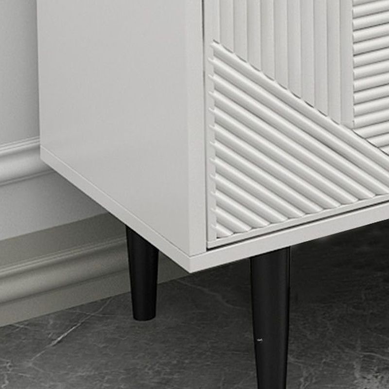 Art Deco Sideboard with 3 Drawers, Standard/Narrow Lumber Countertop, Sliding Doors, and Flexible Shelf