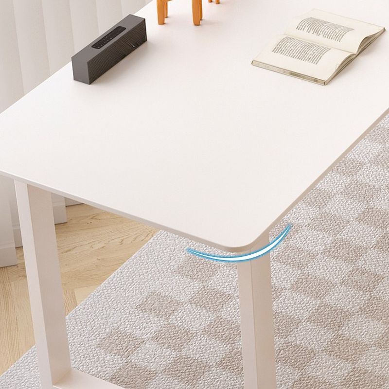 Casual Writing Desk with Easy Assembly, Scratch-proof Sleigh Base, Chalk Slate Top