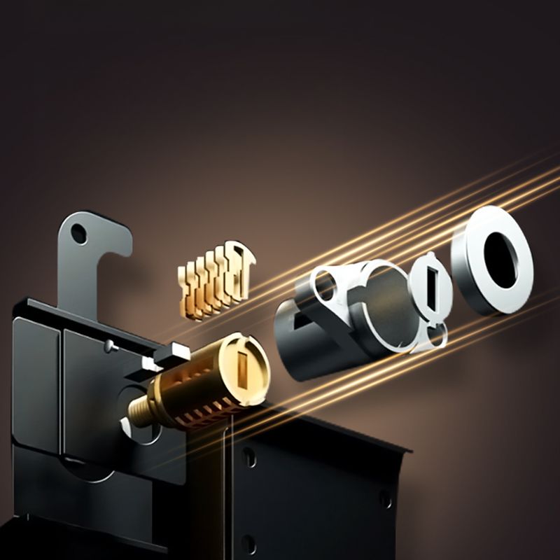 Steel Security Safe with Battery, Pry Resistant Durability, Drawers, Keys, Interior, and Shelves Included