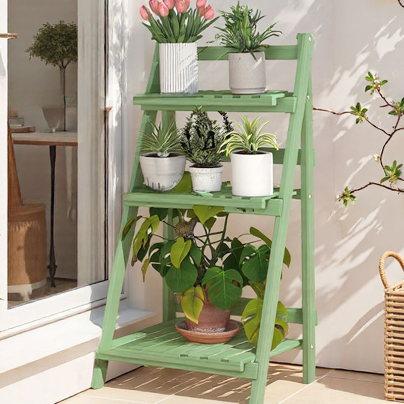 3 Tiers Rectangle Laminate Flower Stand, 1 Piece Set with 3 Shelves and Legs