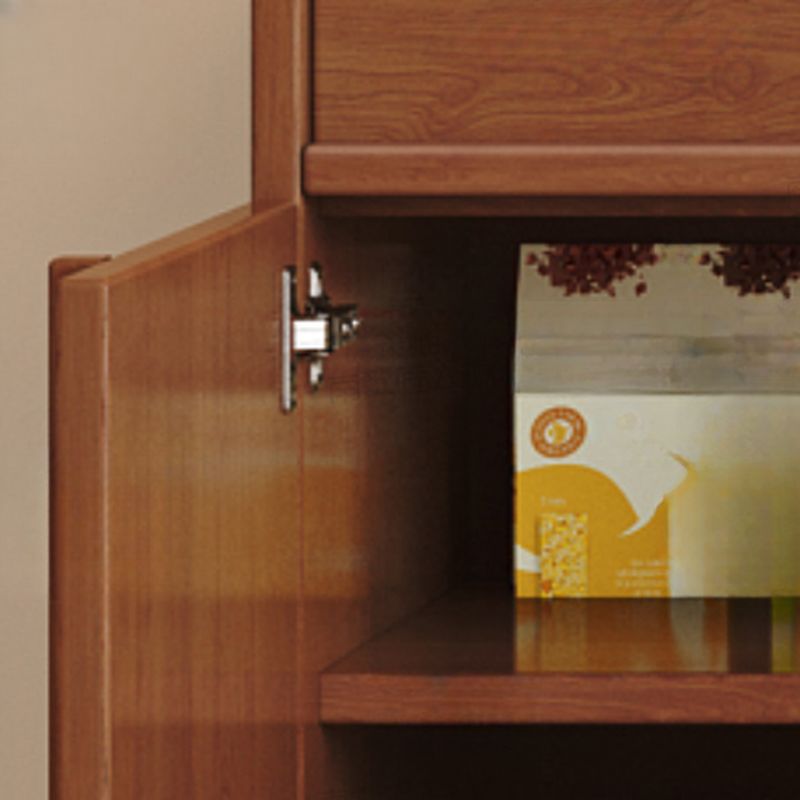 Trendy Wardrobe Chest Of Drawers with 2 Cabinets and 2 Interior Shelves