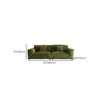 Drawing Room Standard Sofa/Loveseat in Soft-pile Fabric with Sage Upholstery and Armrest