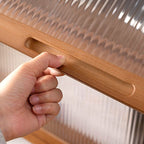 Caramel Vertical Organizing Shelf with 5-Cabinet/4-Cabinet/3 Cabinets, 6-Shelf/5-Shelf/4 Shelves, and Closed Back