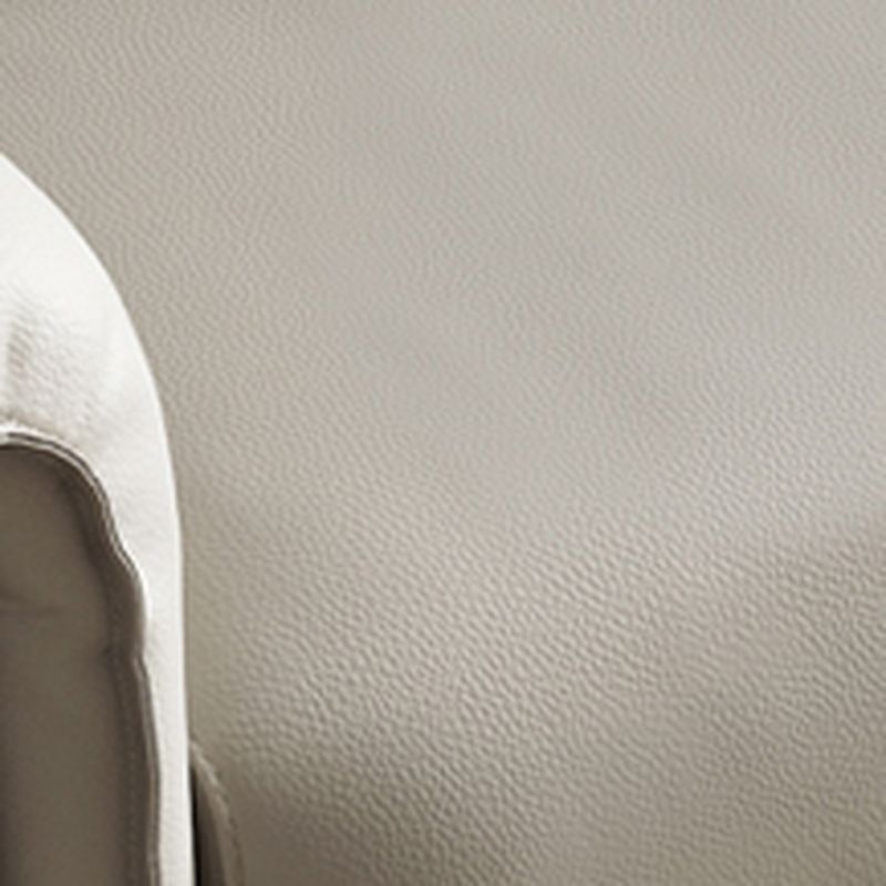 Standard Sofa in Pu with Light Gray/Sand/Off-White Upholstery and 3 Pillows