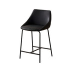 Casual Rawhide Bar Stools in Dark Gray/Jade Green/Cream with Back and Pail Seat, Featuring Leg Rest