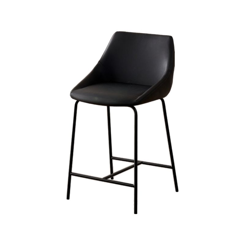 Casual Rawhide Bar Stools in Dark Gray/Jade Green/Cream with Back and Pail Seat, Featuring Leg Rest