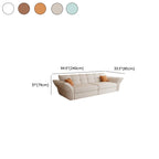 Modish Solid Color Stain Resistant Standard Sofa in Light Green/Light Brown/Beige for 5 Person/4-seater/3-seater with 2 Pillows