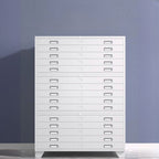 Art Deco Steel Non-flammable Horizontal Filing Cabinet/Vertical Filing Cabinet with Soft Close and Key Lock