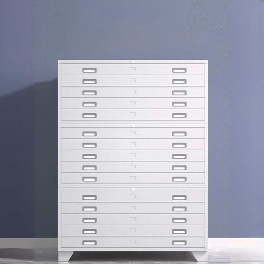 Art Deco Steel Non-flammable Horizontal Filing Cabinet/Vertical Filing Cabinet with Soft Close and Key Lock