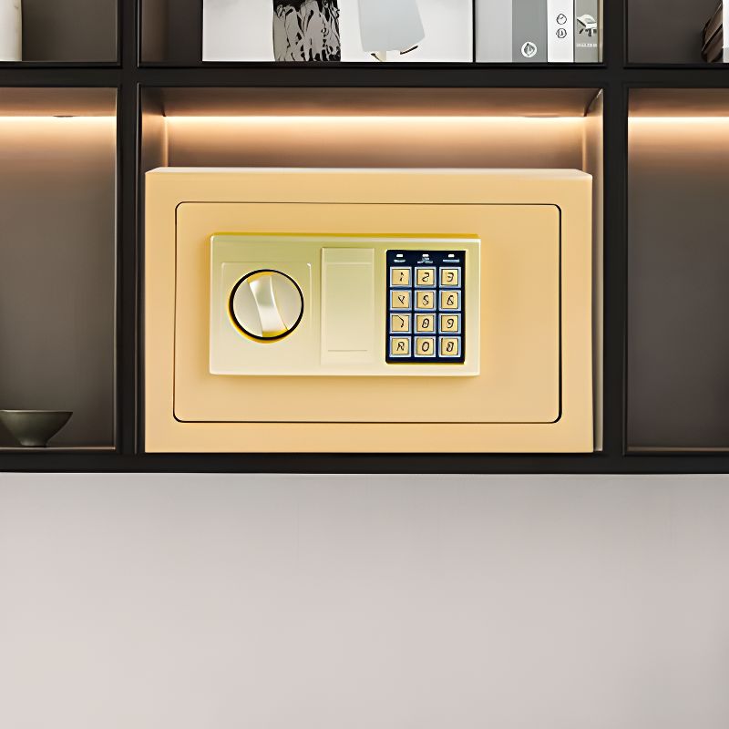 Steel Security Safe with Battery Included, Lockable and Keys