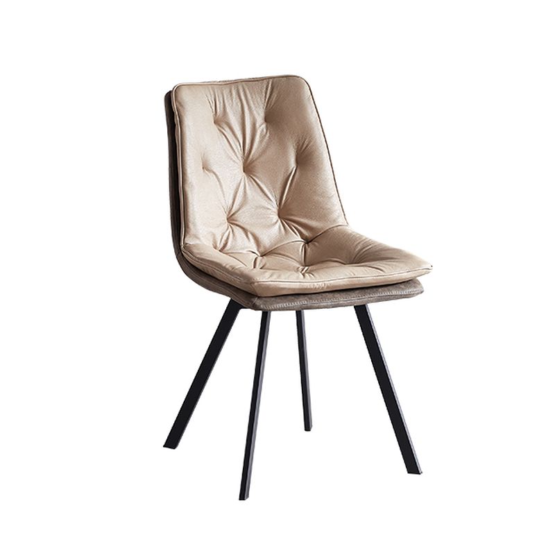 Dinette Button-tufted Side Chair with Foot Pads