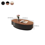 Art Deco Wooden/Stone Free Form Single/Nested Accent Table with Single Base and 1 Drawer